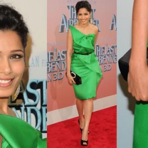 Cómo combinar un vestido verde con color negro