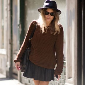 Street Style - Negro y marrón combinados