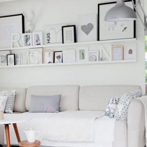 Diseño Interior - Salón Comedor en blanco