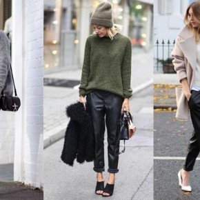 pantalones de cuero