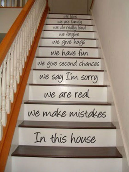 Casa con escaleras - Decoración