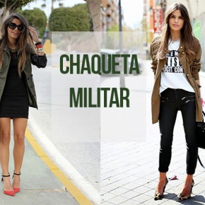 cómo combinar una chaqueta militar