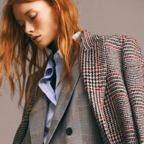 estampado de cuadros pata de gallo